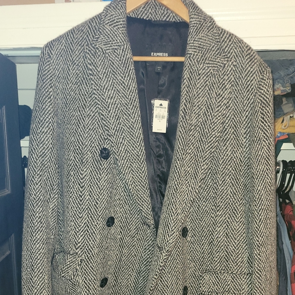 Mens Express wool coat XL